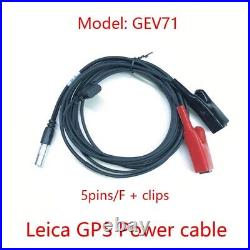 Leica Total Station GPS External Power Cable P/N 439038 GEV71