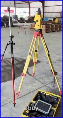 Leica iCR55 Robotic Total Station iCON Tablet 360 Prism Pole Tripods Cases