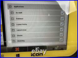 Leica icon 62 rts, tablet, software, Prism & Pole, Case