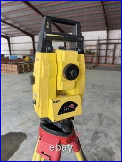 Leica icon ICR55 rts, tablet with icon software, 360 Prism & Pole, Case connectors