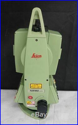 Leica total station TCR705S surveying equipment power supply confirmed