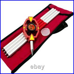 Mini Prism With 4 Poles For leica Total Station Offset+17.5mm Surveying Prism an