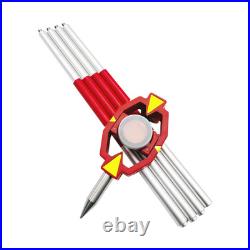 Mini Prism With 4 Poles For leica Total Station Offset+17.5mm Surveying Prism an