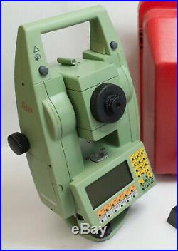 Mint Leica Tc1105 Total Station, 2 Battery, Wall & Vehicle Charger