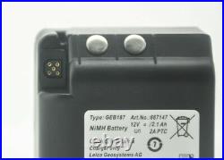 NEW Equivalent GEB187 NiMH 12V 2100mAh FOR LEICA total stations
