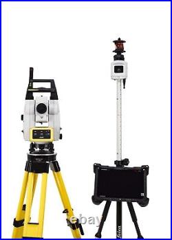 NEW Leica iCR70 5 Robotic Total Station Kit with CC200 10 Tablet iCON, Tilt Pole