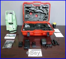 New Leica TCR805 Power R100 Total Station 2 Battery with Charger User Manual Case