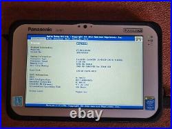 Panasonic Fz-M1 Rugged Windows 10 Pro Tablet Gps 410 hours Excellent condition