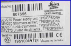 Power Supply Adapter for LEICA GEV270 Total Station