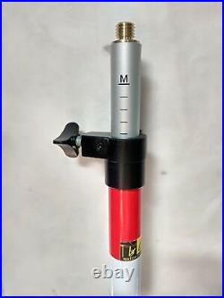 2.1M Telescopic Carbon Fiber GPS Prism Pole | For Trimble Topcon Total Stations | Surveying