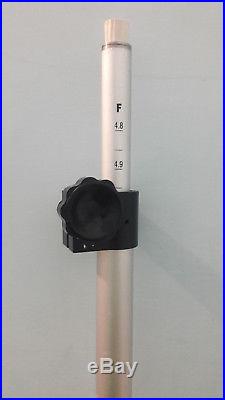 Silver Prism Pole, For Surveying, Total Station, Sokkia, Topcon, Trimble, Leica