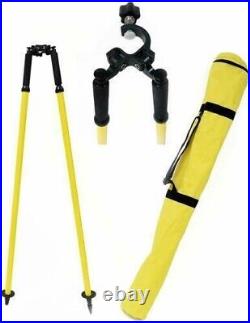 Surveying prism pole Bipod thumb release for total station leica type tripods