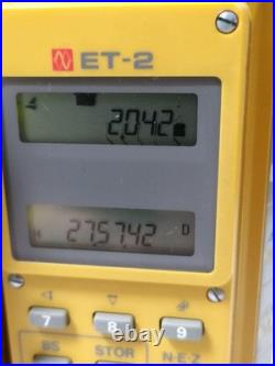TOPCON ET-2 TOTAL STATION Battery replaced and inspected Includes precision trip