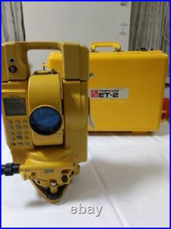 TOPCON ET-2 TOTAL STATION Battery replaced and inspected Includes precision trip