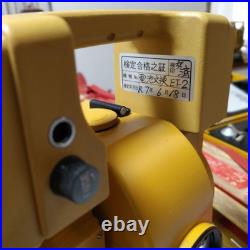 TOPCON ET-2 TOTAL STATION Battery replaced and inspected Includes precision trip