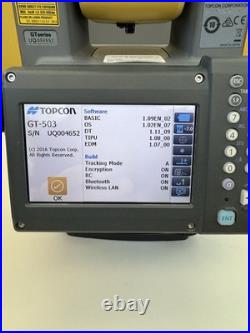 Topcon GT-503 3 Robotic Survey Total Station with RC-5A