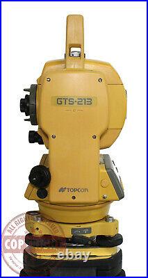 Topcon Gts-213 Surveying Total Station, Trimble, Sokkia, Leica, Transit, Nikon