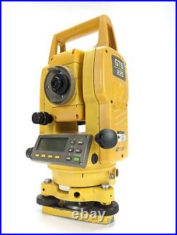 Topcon Gts-225 Surveying Total Station, 2 Batteries And Case