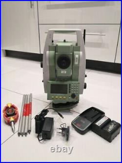 Total Station Leica TS06 power 5 R400 with mini prism, charger and accessories