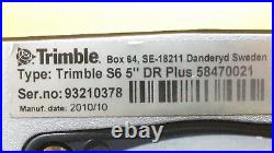 Trimble S6 Total Station 5 Sec DR Plus Panel Bluetooth Attachment free&fast ship