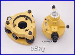 Yellow Tribrach & Adapter WithOptical Plummet For Leica Type Prism Total Station